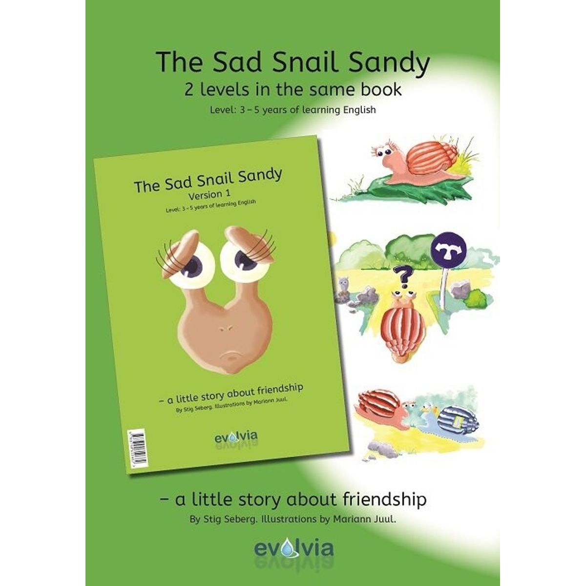 The Sad Snail Sandy - Stig Seberg - Bog