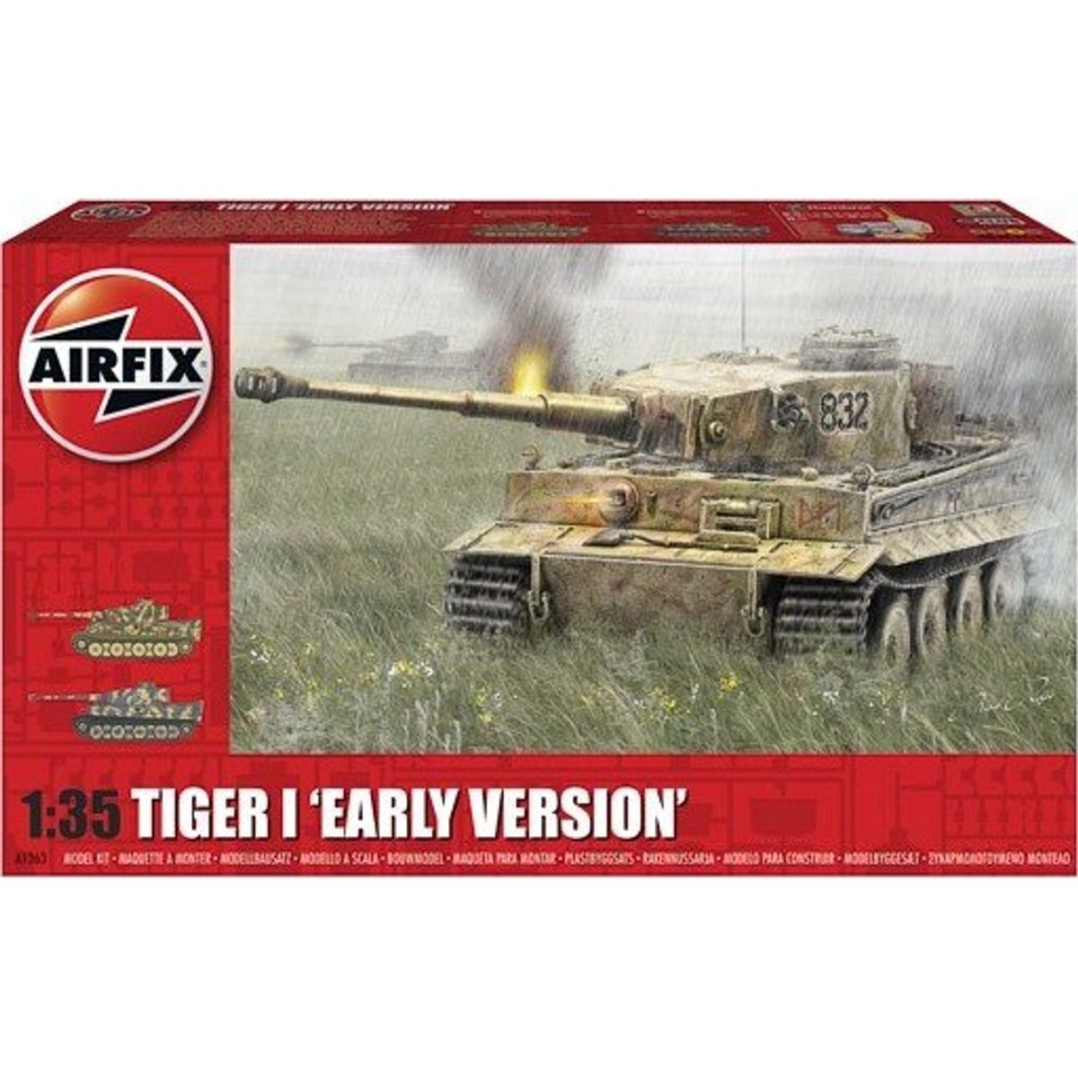 Airfix - Tiger I Tank Byggesæt - Early Version - 1:35 - A1363