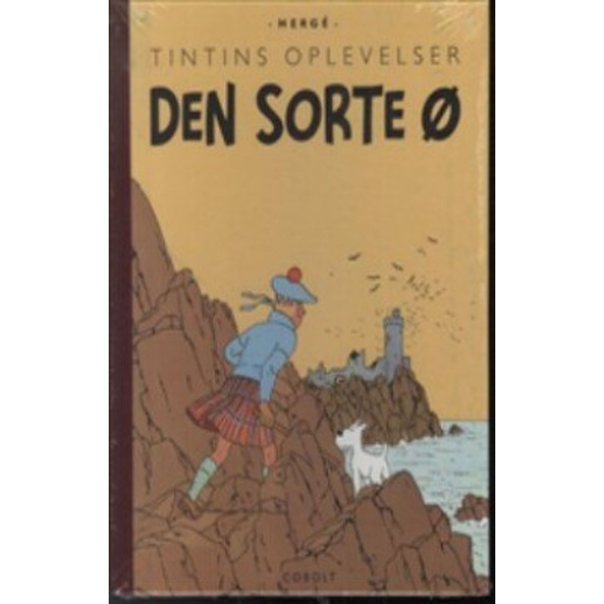 Tintins Oplevelser: Den Sorte ø - Retroudgave - Hergé - Tegneserie