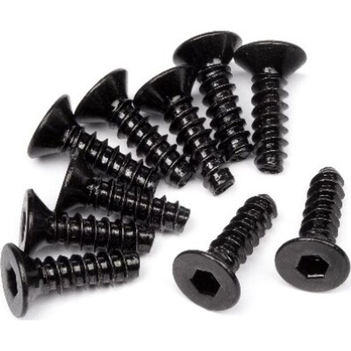 Tp. Flat Head Screw M3x10mm (hex Socket/10pcs) - Hp94304 - Hpi Racing