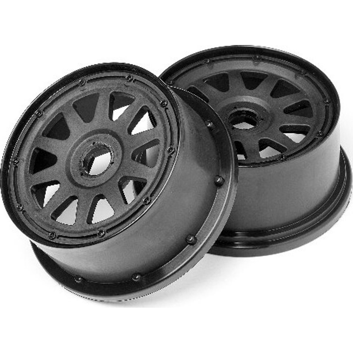 Tr-10 Wheel Black (120x65mm/-10mm Offset) - Hp104971 - Hpi Racing