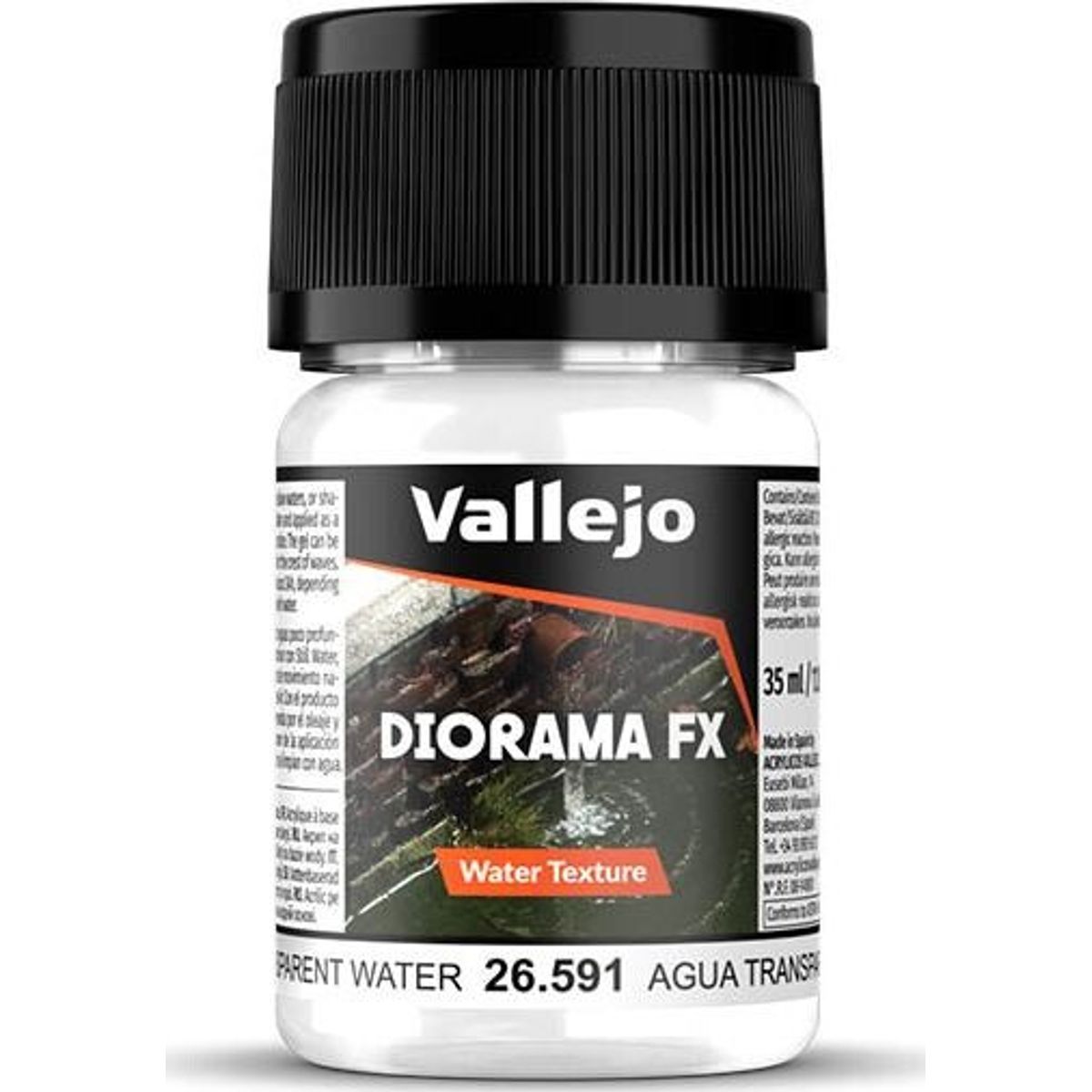 Vallejo - Diorama Fx - Water Texture - Transparent - 35 Ml