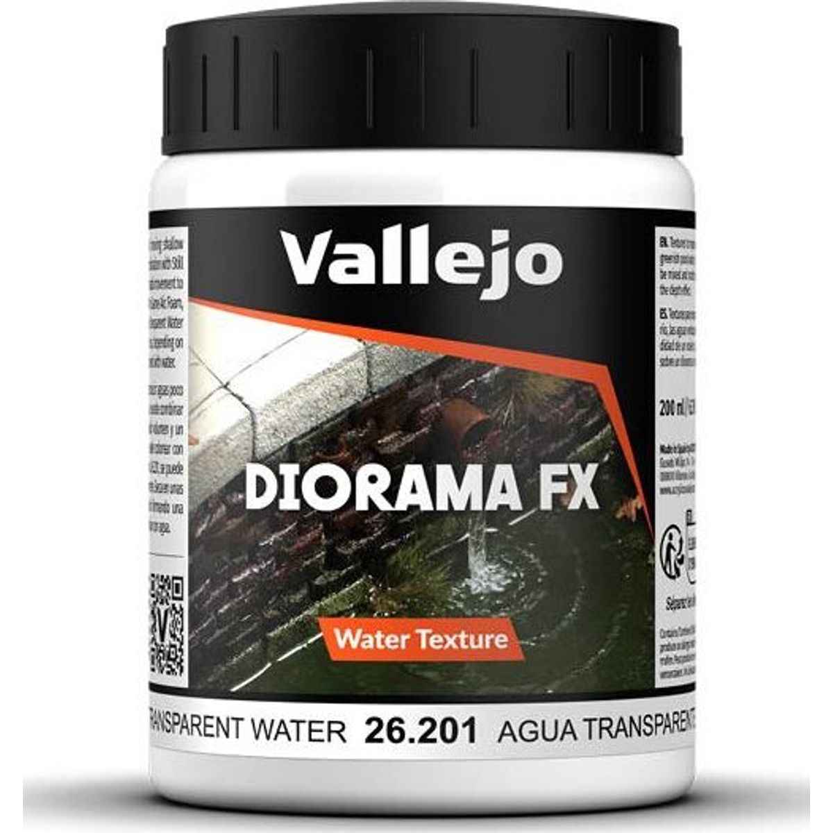 Vallejo - Diorama Fx - Water Texture - Transparent - 200 Ml