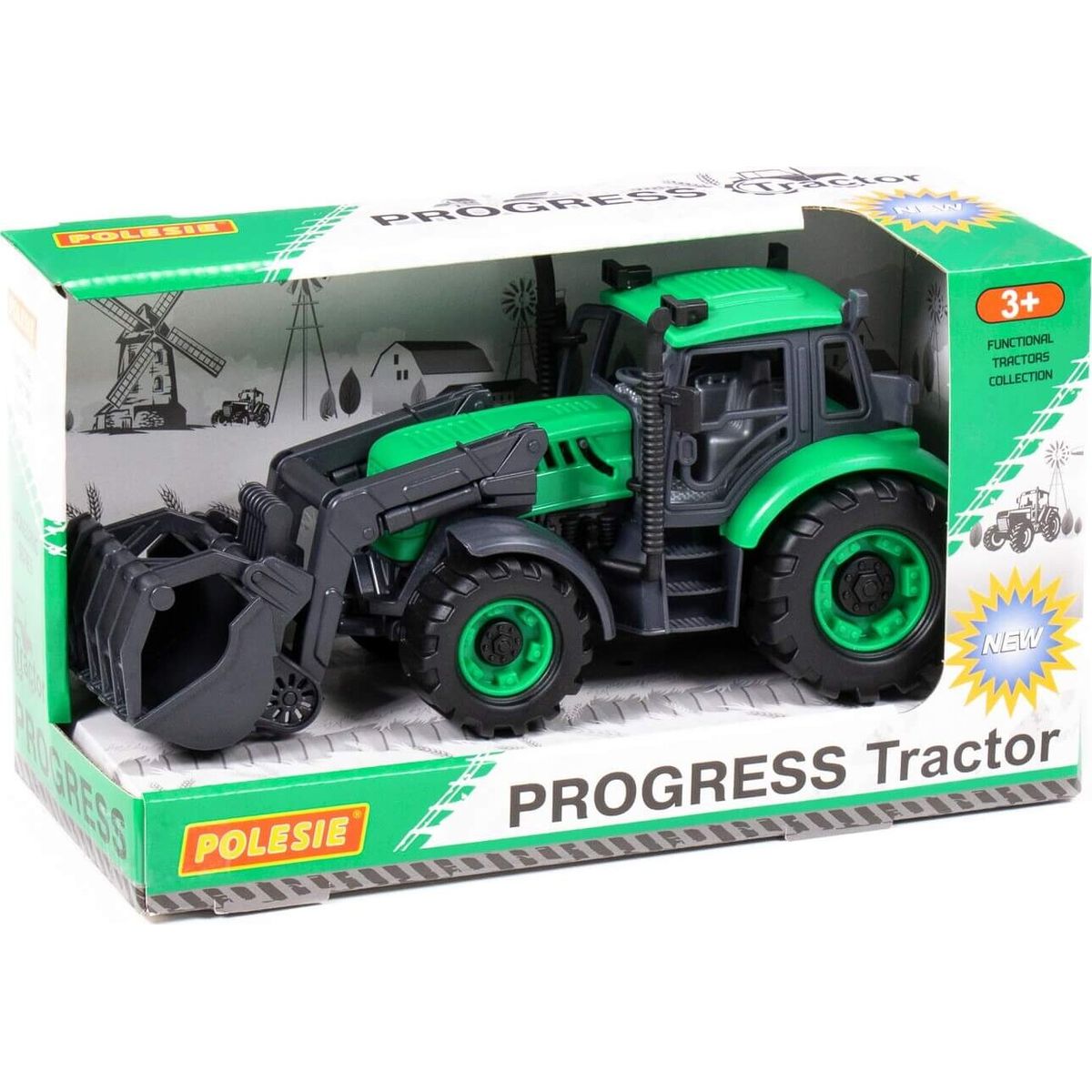 Traktor Med Frontlæsser - Til Børn - Polesie - 24 Cm