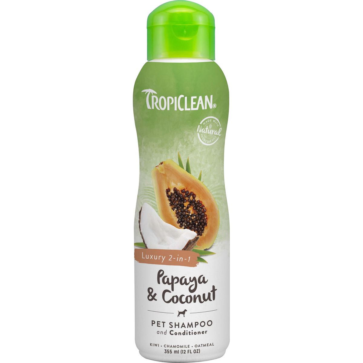 Tropiclean - Hundeshampoo - Papaya & Coconut 355 Ml