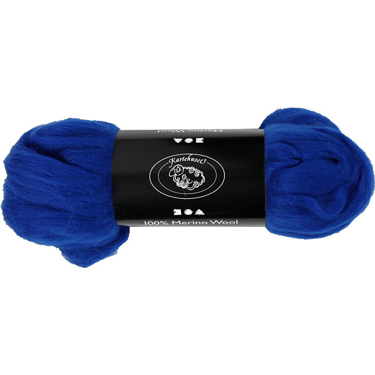 Merino Uld Garn - Tykkelse 21 My - Kongeblå - 100 G