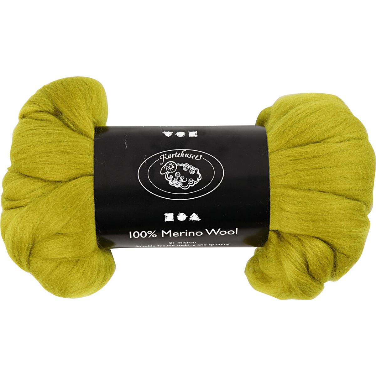 Merino Uld Garn - Tykkelse 21 My - Lemon - 100 G