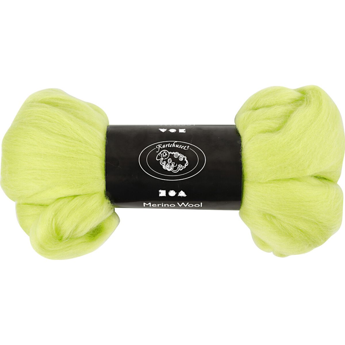 Merino Uld Garn - Tykkelse 21 My - Limegrøn - 100 G