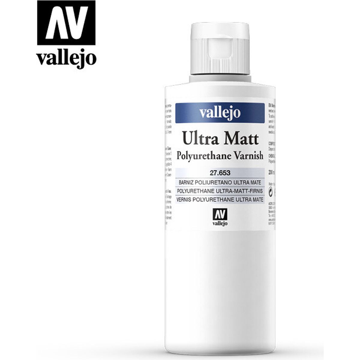 Vallejo - Ultra Matt Polyurethane Varnish 200 Ml - Polyurethan Lak