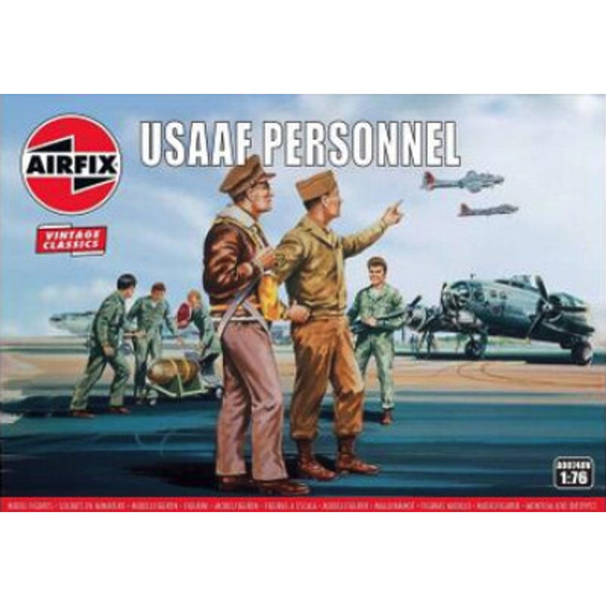 Airfix - Usaaf Personnel - Vintage Classics - 1:76 - A00748v