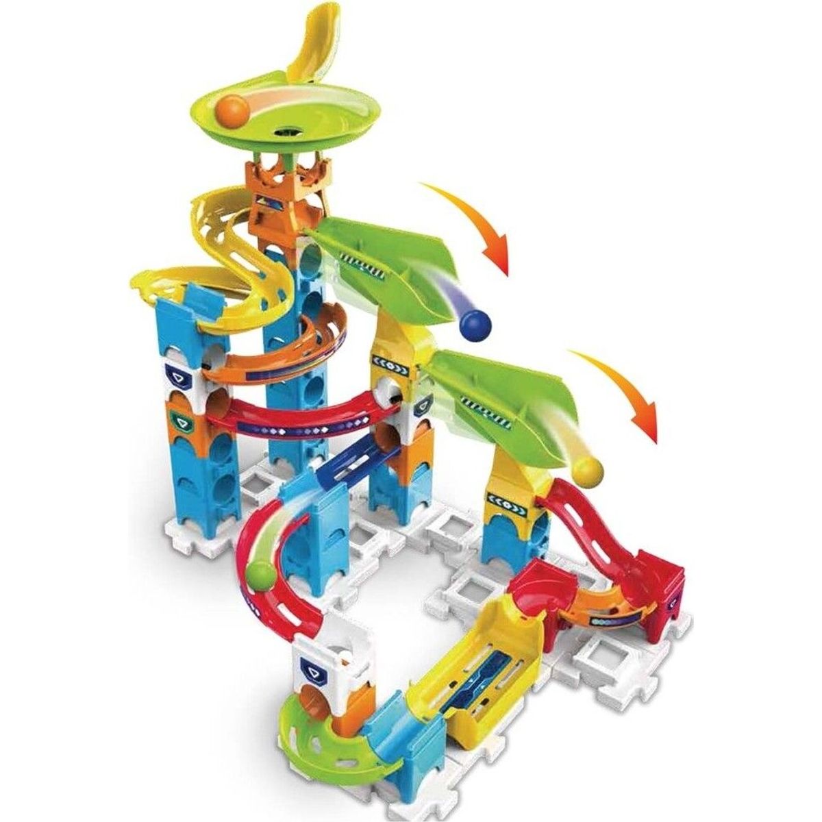 Vtech - Kuglebane - Marble Rush Double Drop Legesæt - 47 Dele