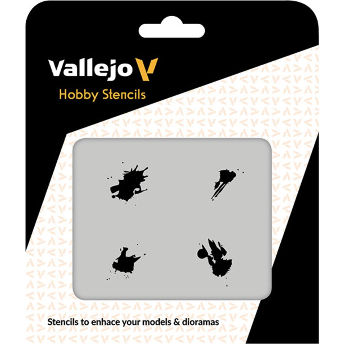 Vallejo - Hobby Stencils - Maleskabelon - Petrol Spills