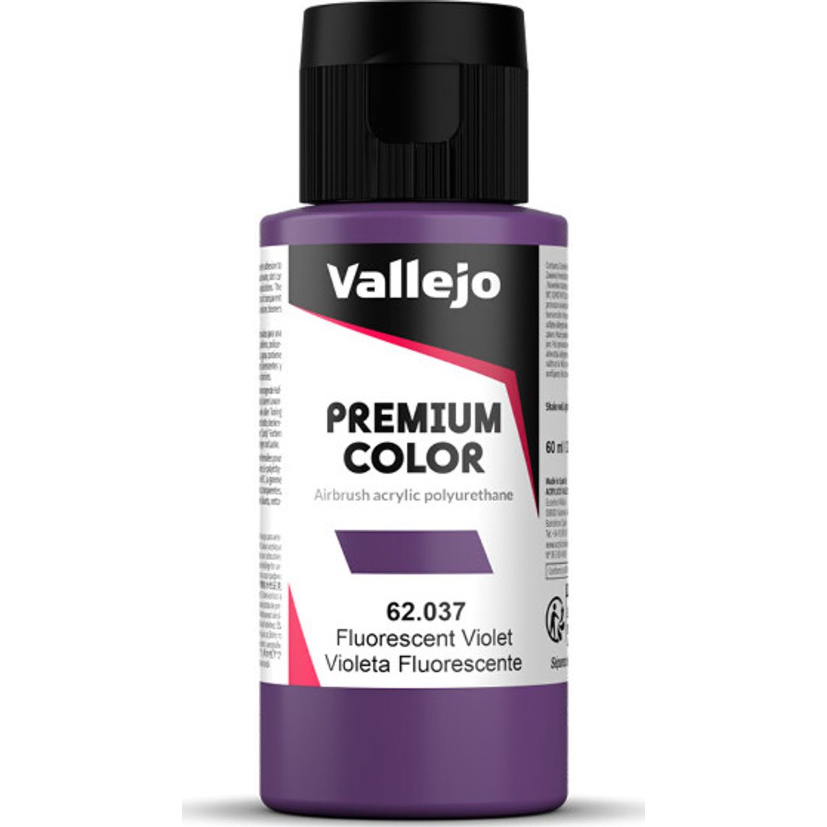 Vallejo - Premium Airbrush Maling - Violet Fluorescent 60 Ml