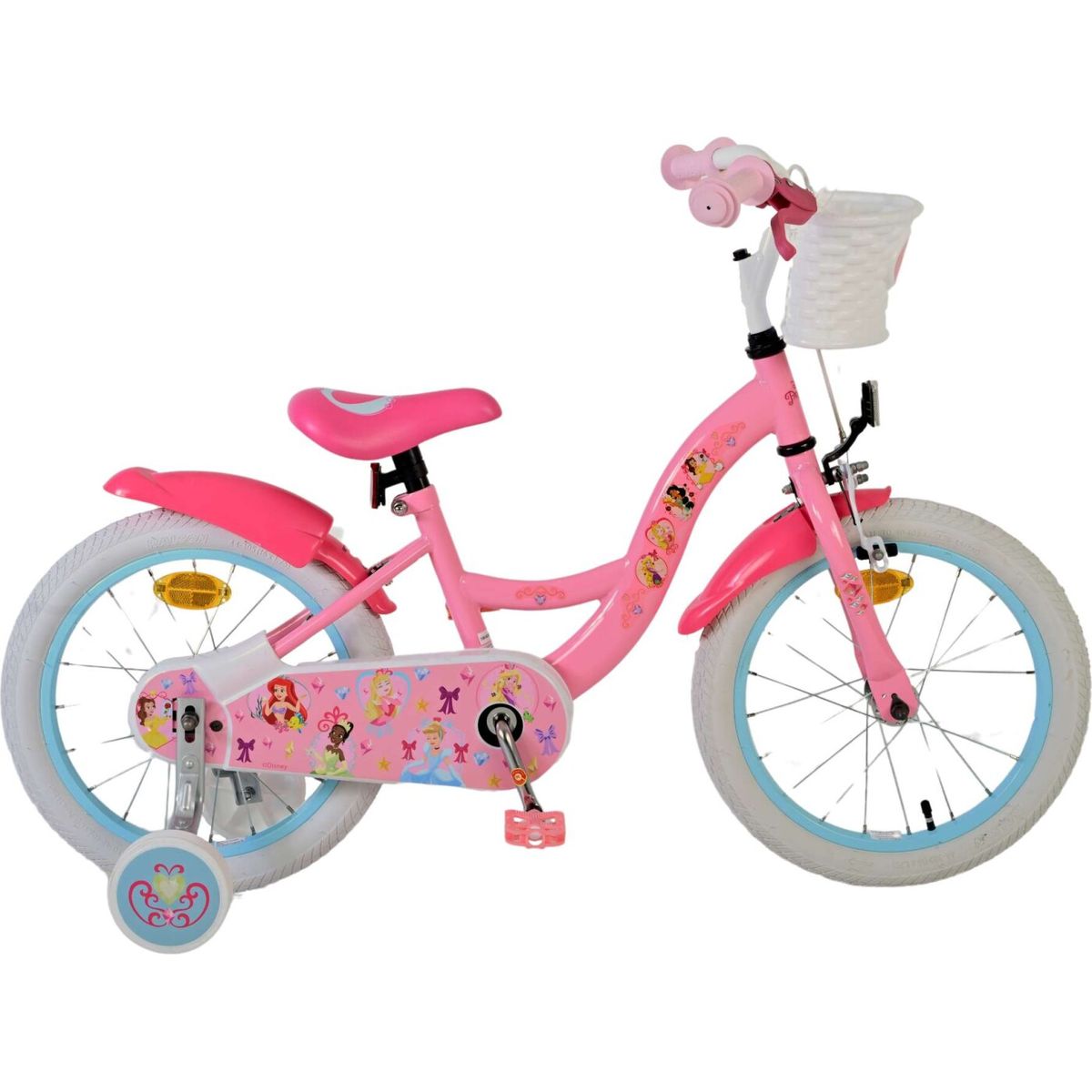 Disney Princess - Cykel Med Støttehjul Til Børn - 16" - Volare