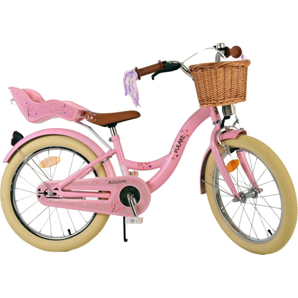 Volare - Børnecykel - 18" Tommer - Blomster Pink