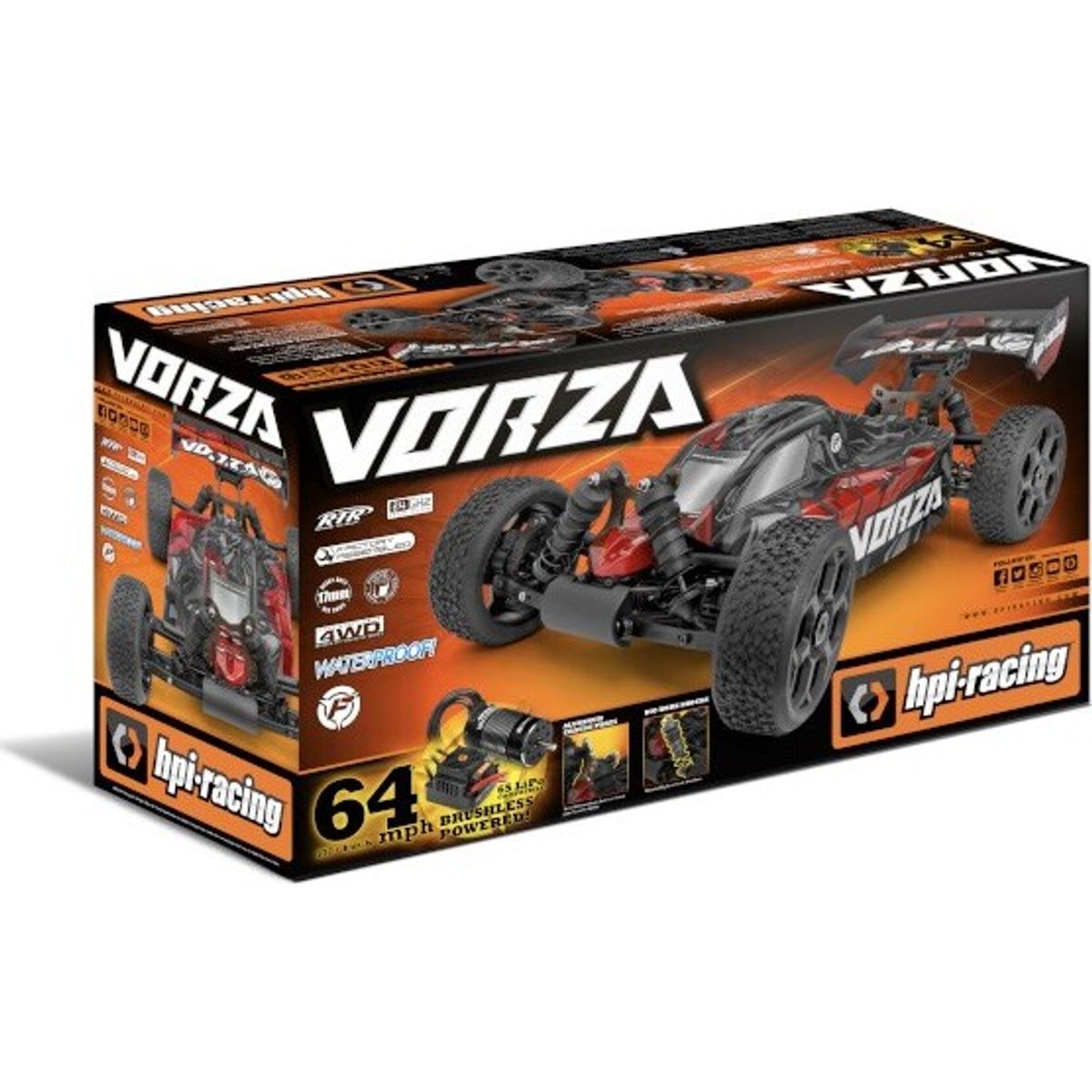 Hpi Racing - Vorza Buggy Flux Fjernstyret Bil - Hp160178