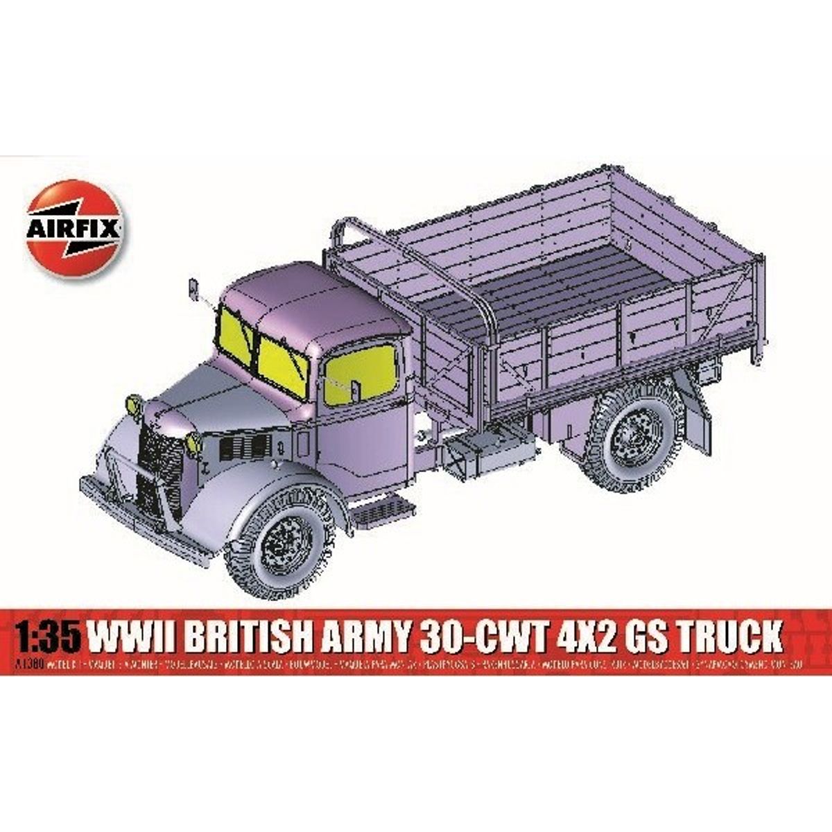 Airfix - Wwii British Army 30-cwt 4x2 Gs Truck - 1:35 - A1380