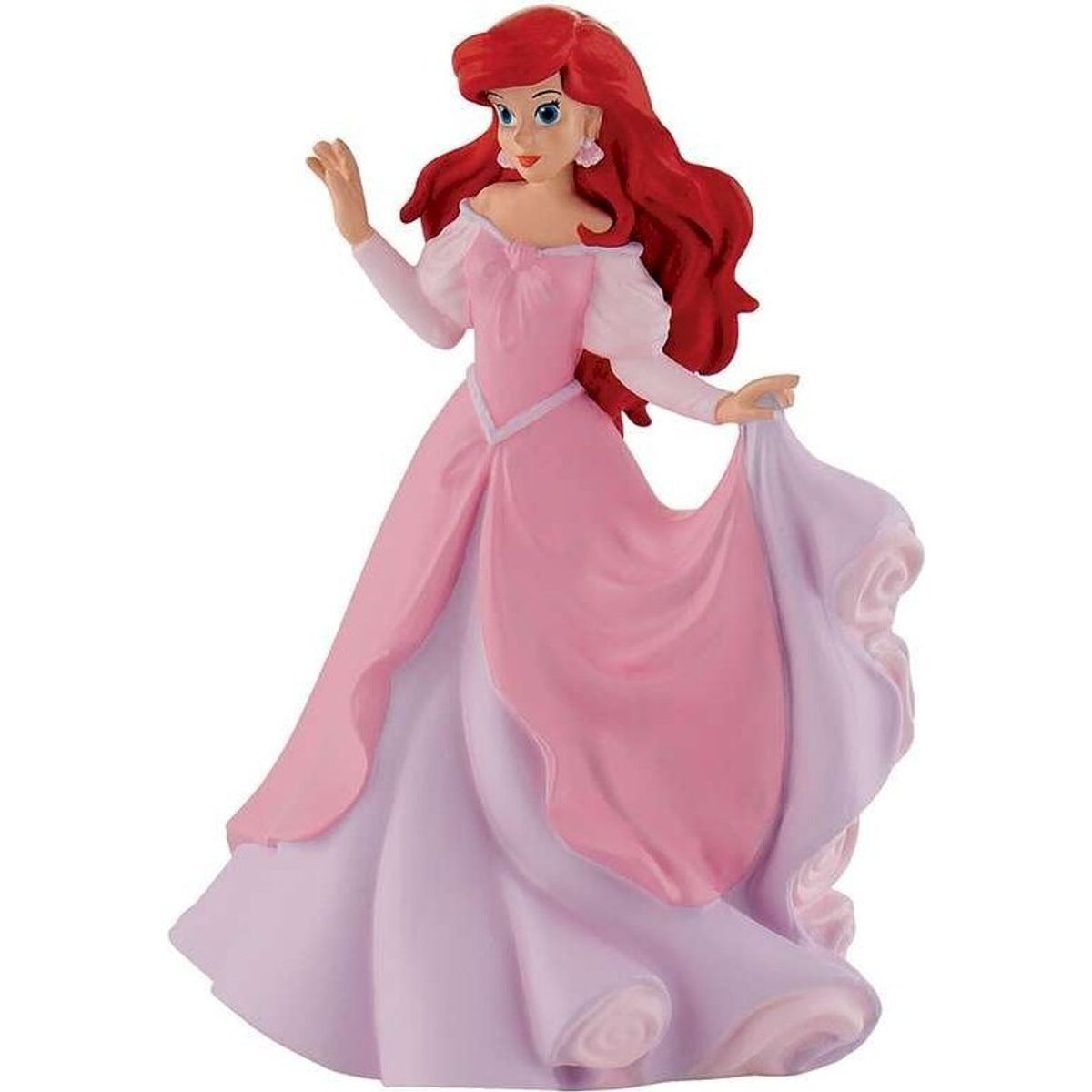 Bullyland - Ariel Figur I Pink Kjole - Disney - 10 Cm - 12312