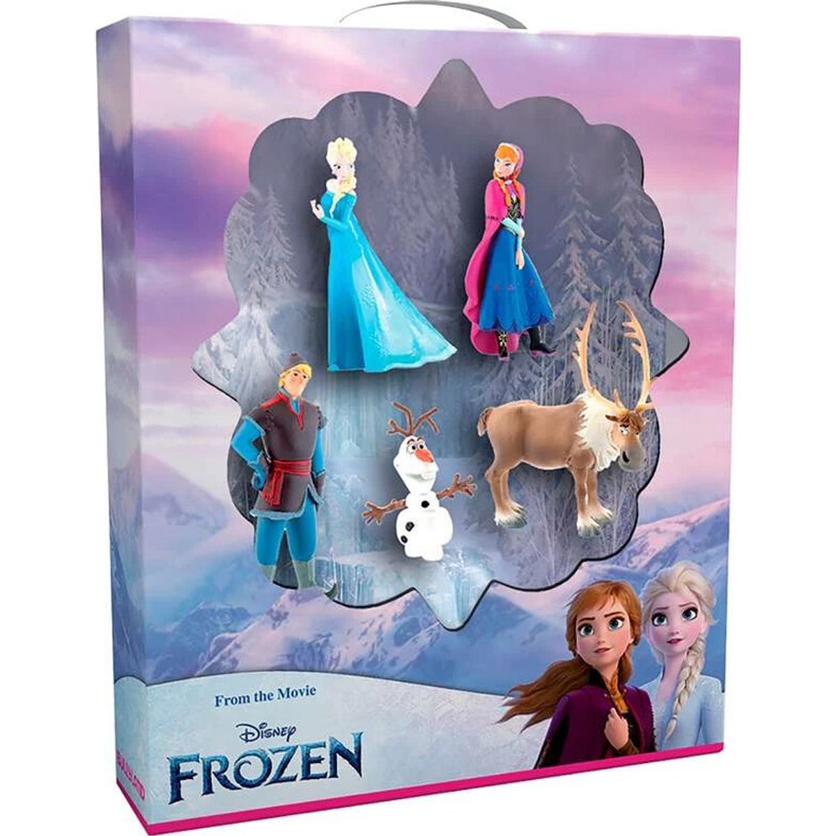 Bullyland Figurer - Frost 1 - Disney - 5 Figurer I Gaveæske - 13413