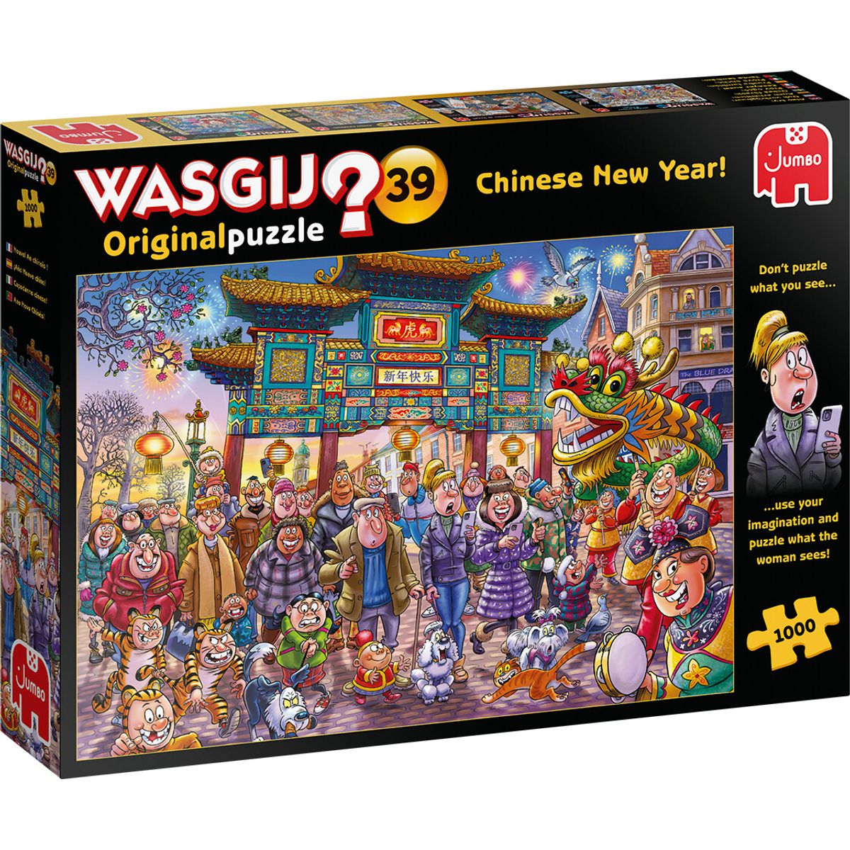 Wasgij - Original 39 Puslespil - 1000 Brikker - Chinese New Year!