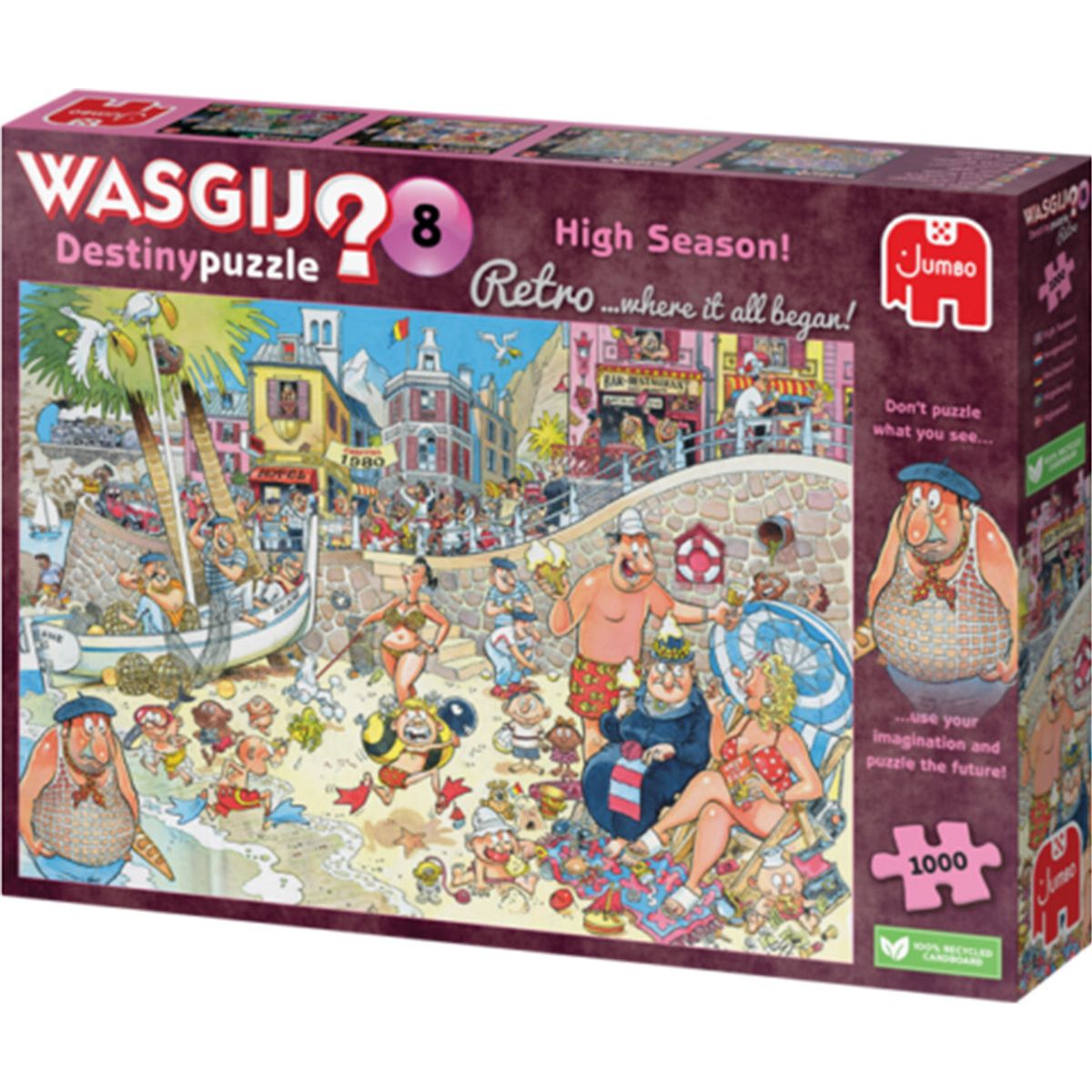 Wasgij - Destiny 8 Puslespil - High Season! - Retro - 1000 Brikker