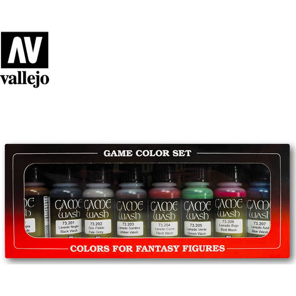 Vallejo - Game Wash - Game Color Set - Fantasy Figures S8 - 73998