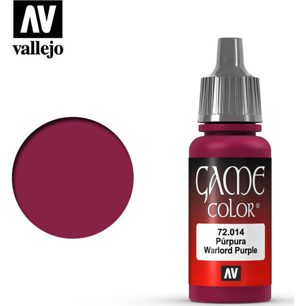 Vallejo - Game Color - Warlord Purple Mat - 18 Ml - 72014