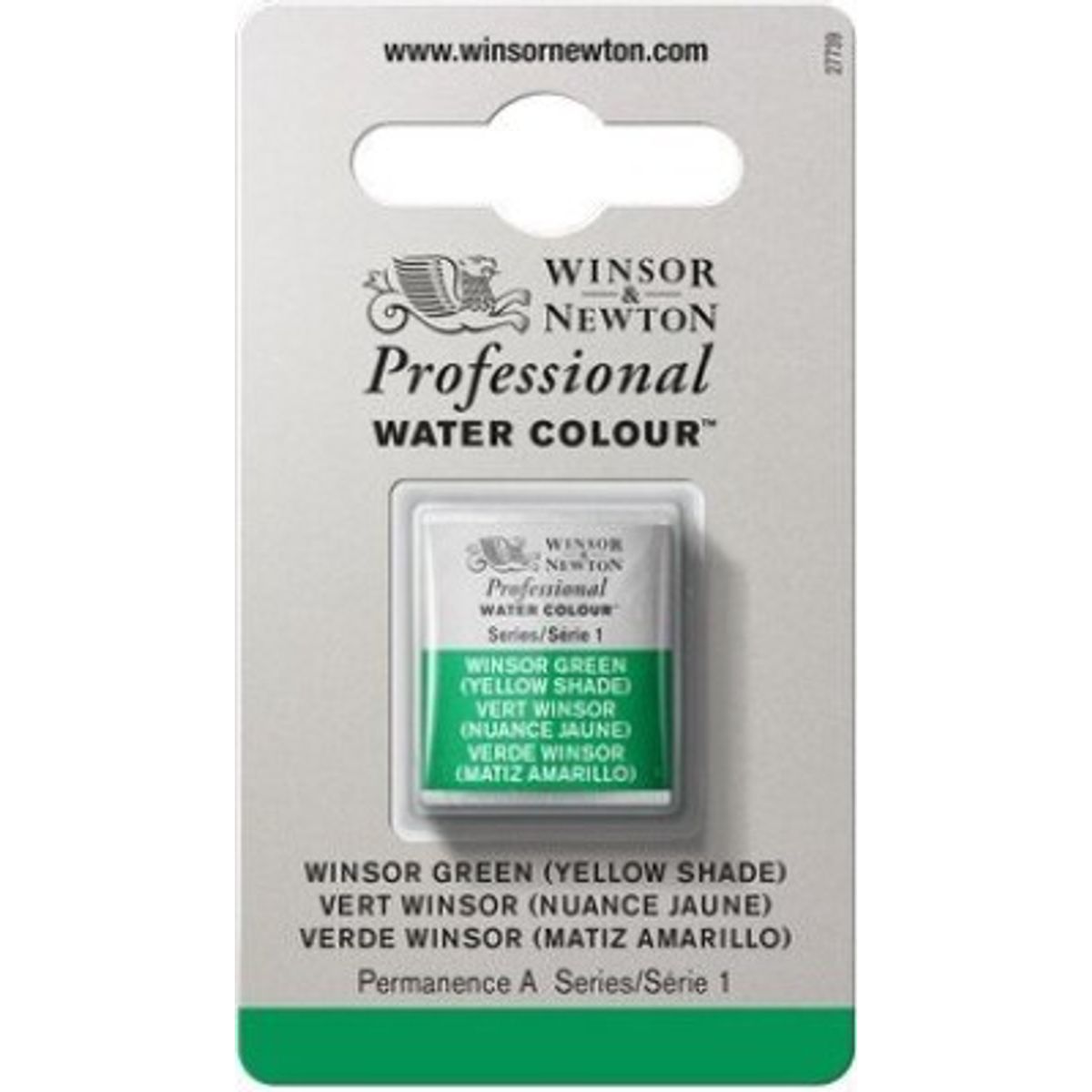 Winsor & Newton - Akvarelfarve 1/2 Pan - Winsor Green Yellow Shade