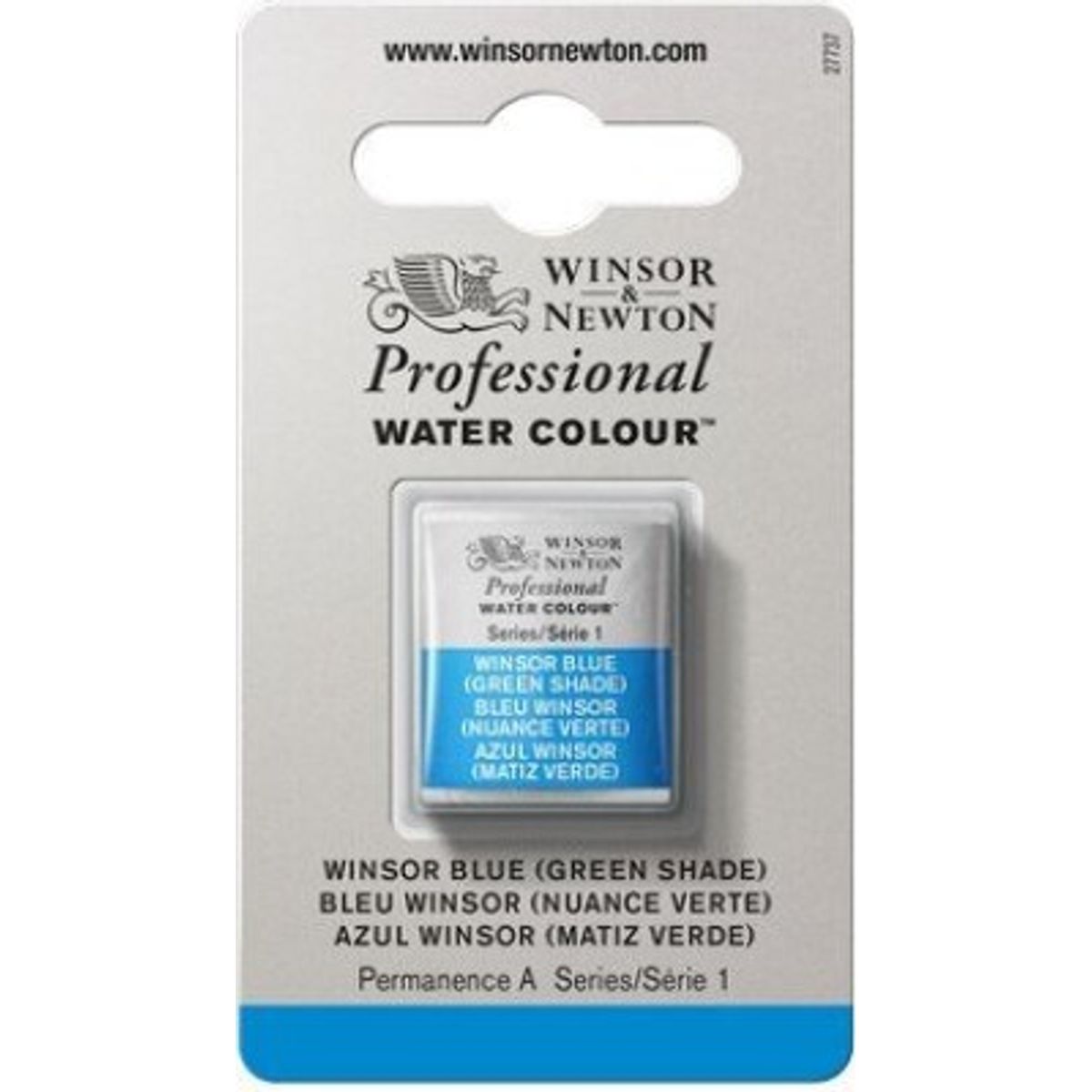 Winsor & Newton - Akvarelfarve 1/2 Blok - Winsor Blue Green Shade