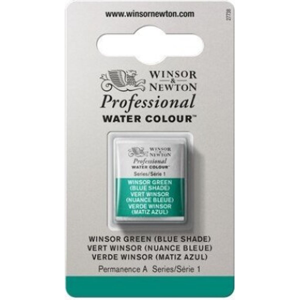 Winsor & Newton - Akvarelfarve 1/2 Pan - Winsor Green Blue Shade