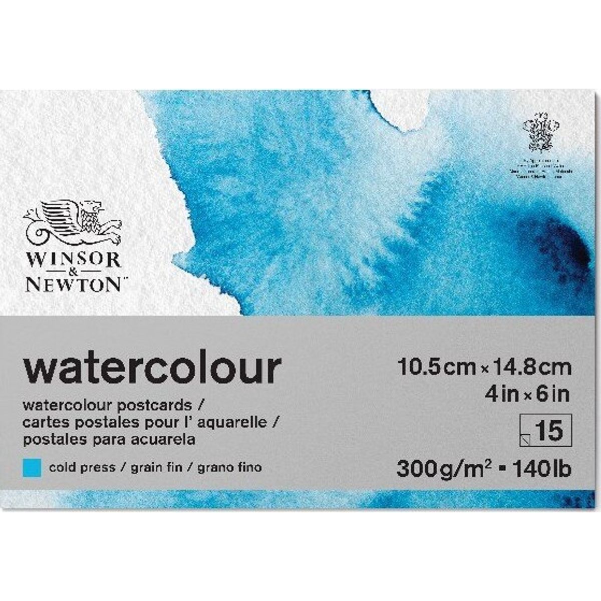 Akvarelblok - A6 - Koldpresset - 15 Sider - Winsor & Newton