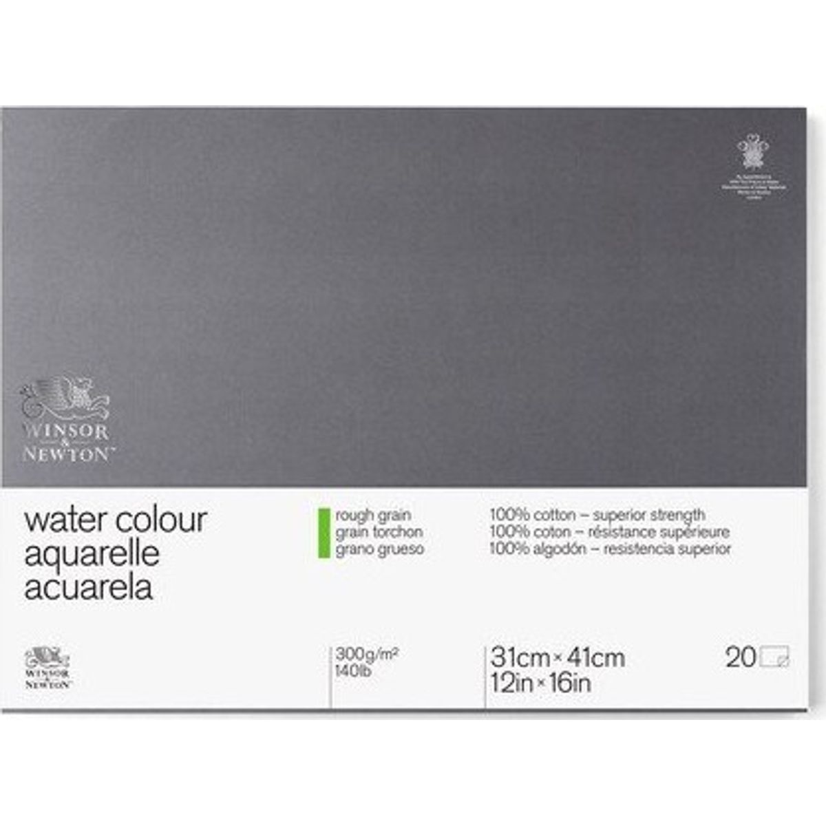 Winsor & Newton - Akvarelblok - 31x41 Cm - Rough Grain - 20 Ark