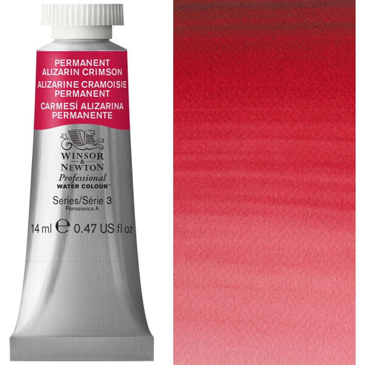 Winsor & Newton - Akvarelfarve - Permanent Alizarin Crimson 14 Ml