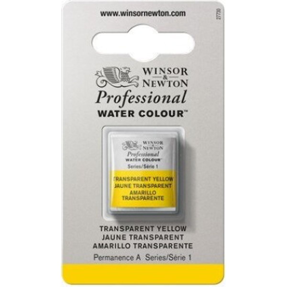 Winsor & Newton - Akvarelfarve 1/2 Blok - Transparent Yellow