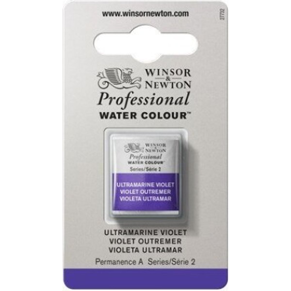 Winsor & Newton - Akvarelfarve 1/2 Blok - Ultramarine Violet