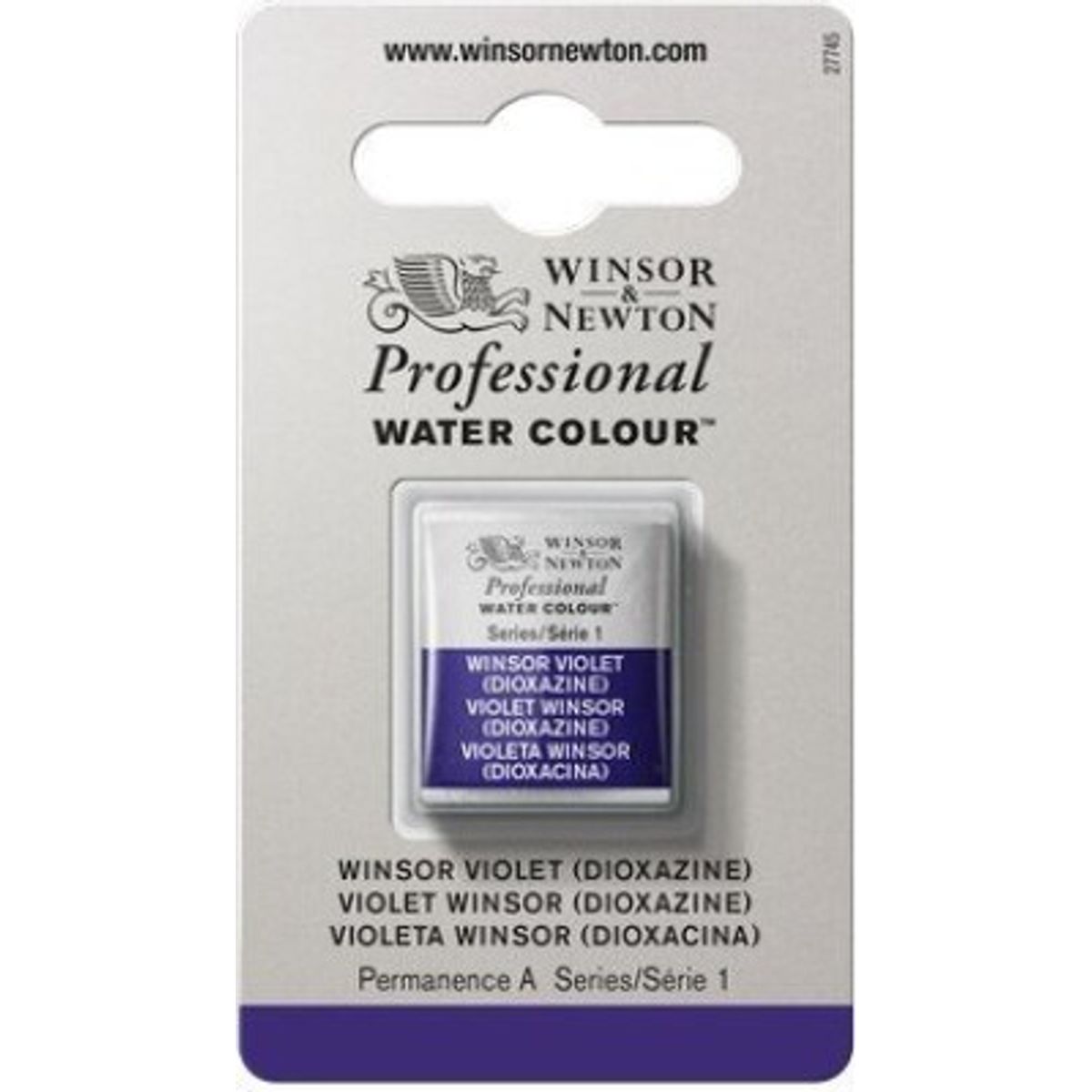 Winsor & Newton - Akvarelfarve 1/2 Pan - Winsor Violet Dioxazine