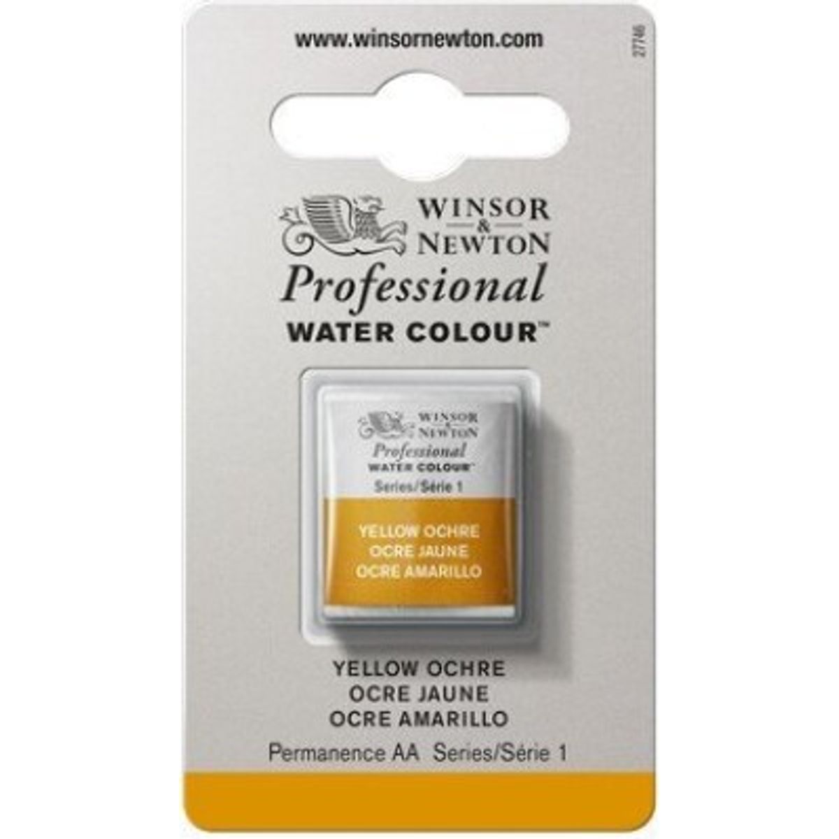 Winsor & Newton - Akvarelfarve 1/2 Pan - Yellow Ochre