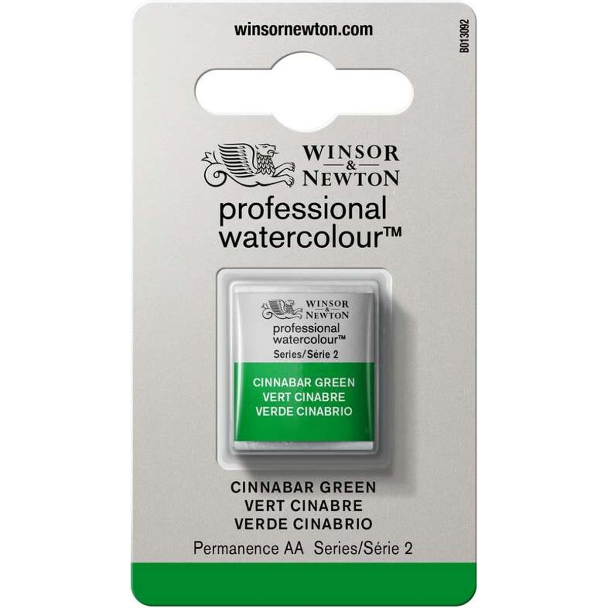 Winsor & Newton - Akvarelfarve 1/2 Pan - Cinnabar Green