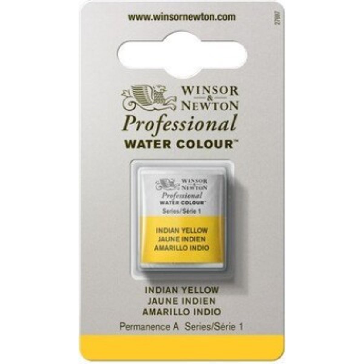 Winsor & Newton - Akvarelfarve 1/2 Pan - Indian Yellow