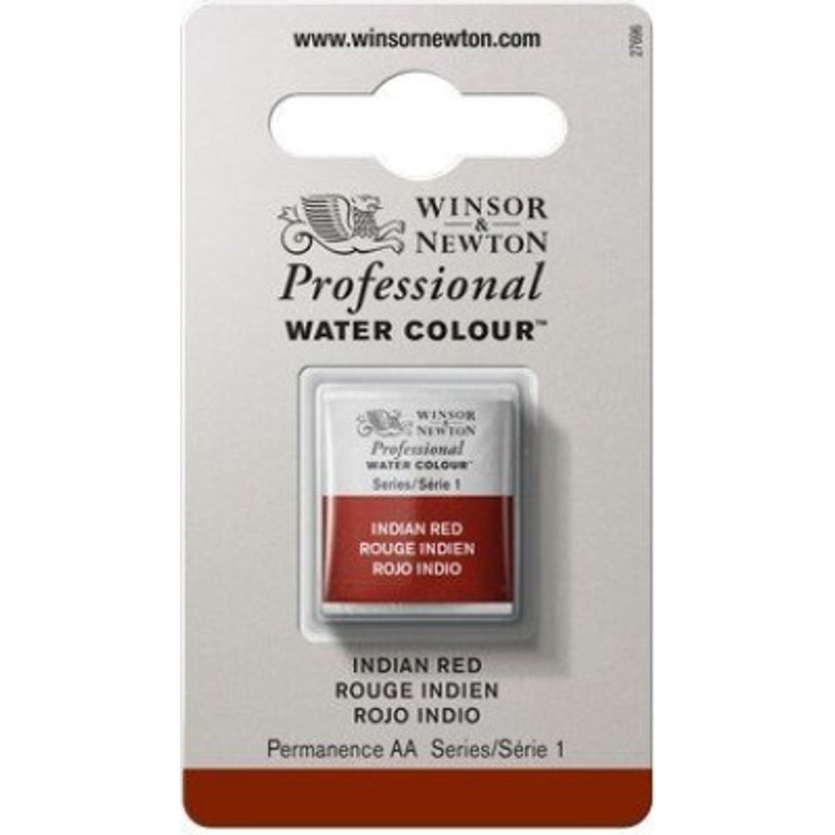 Winsor & Newton - Akvarelfarve 1/2 Pan - Indian Red