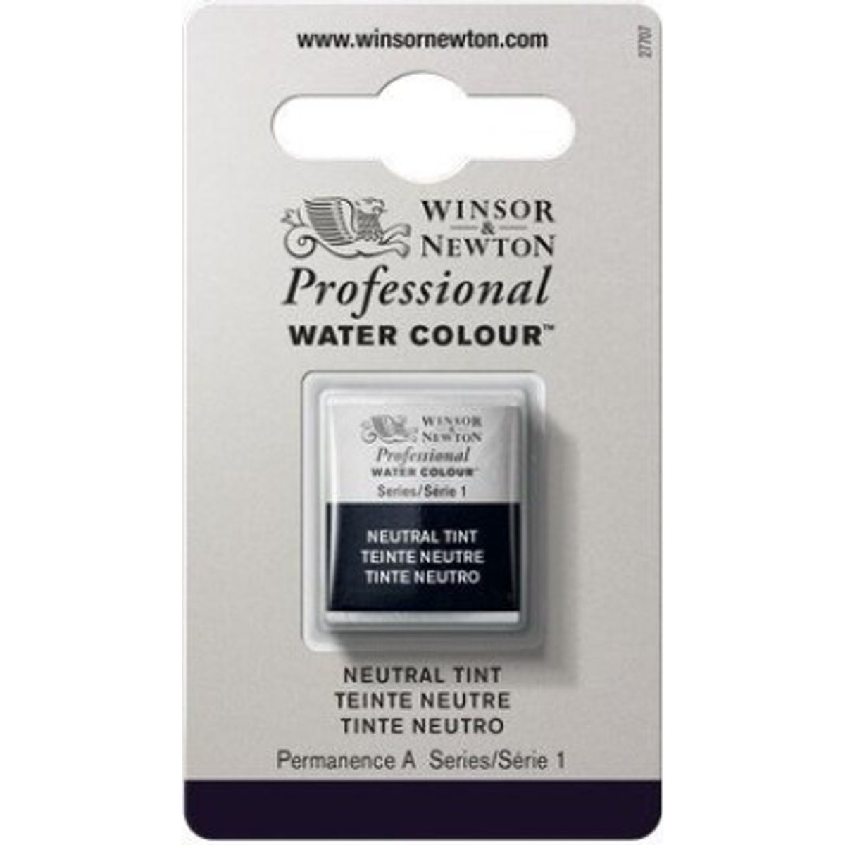 Winsor & Newton - Akvarelfarve 1/2 Pan - Neutral Tint