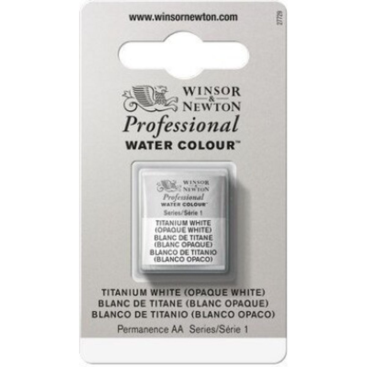 Winsor & Newton - Akvarelfarve 1/2 Pan - Titanium White Opaque