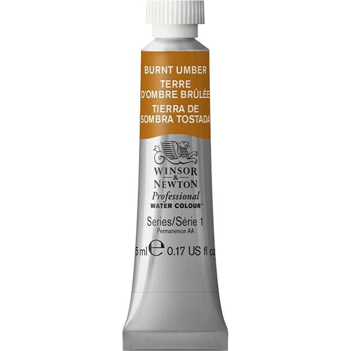 Winsor & Newton - Akvarelfarve - Burnt Umber 5 Ml