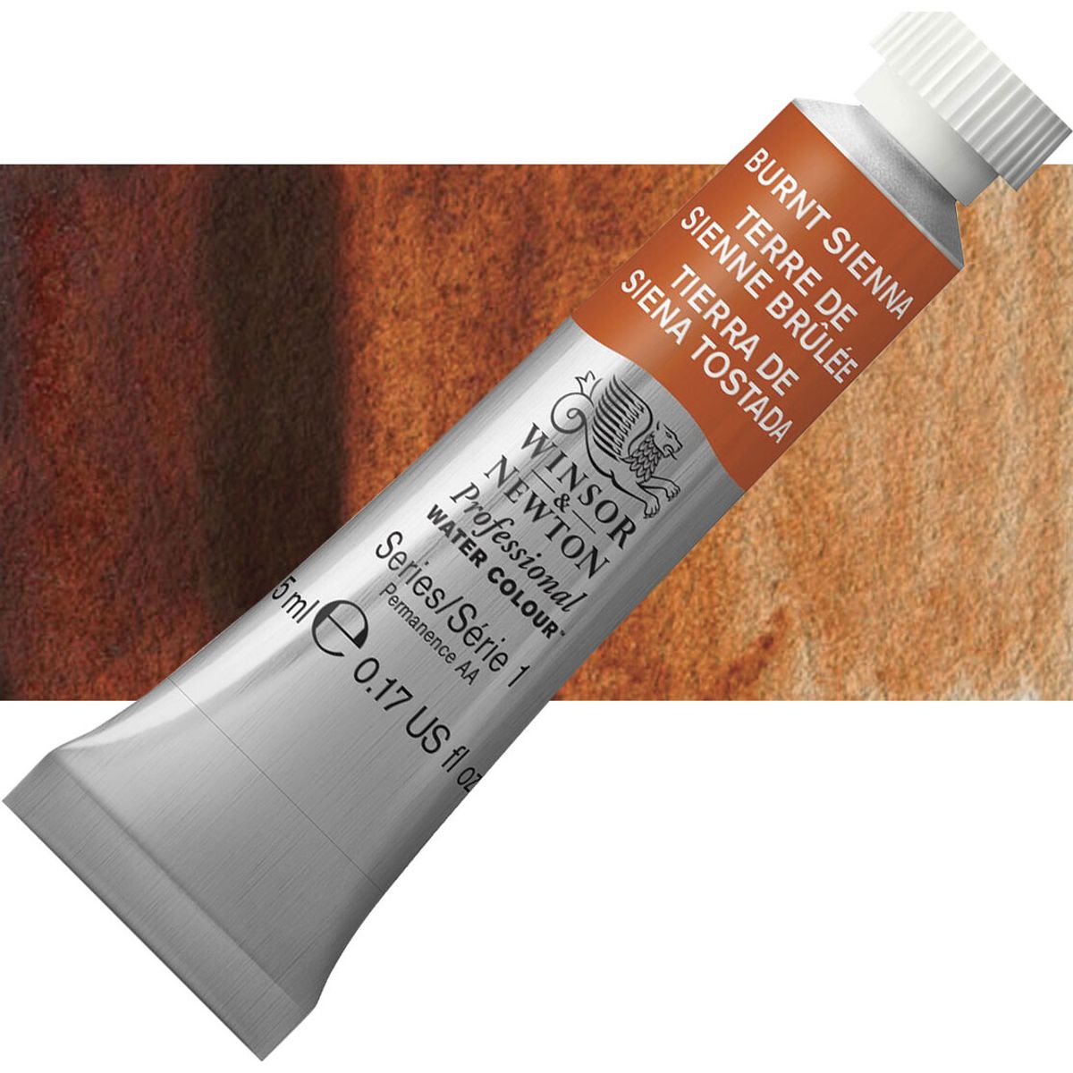 Winsor & Newton - Akvarelfarve - Burnt Sienna 5 Ml