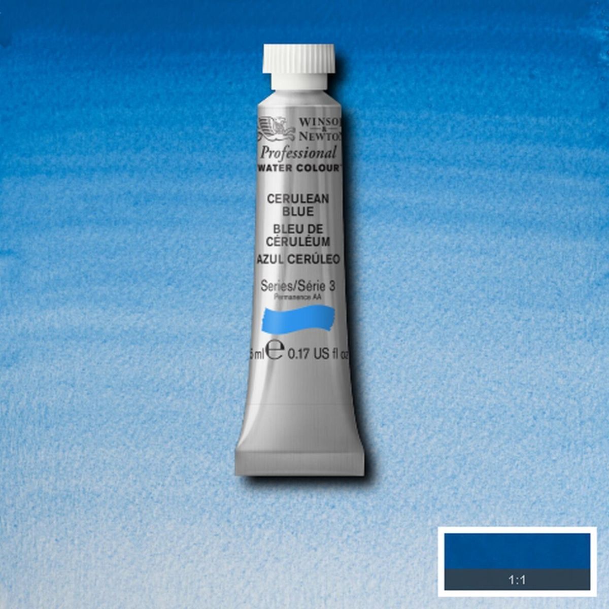 Winsor & Newton - Akvarelfarve - Cerulean Blue 5 Ml