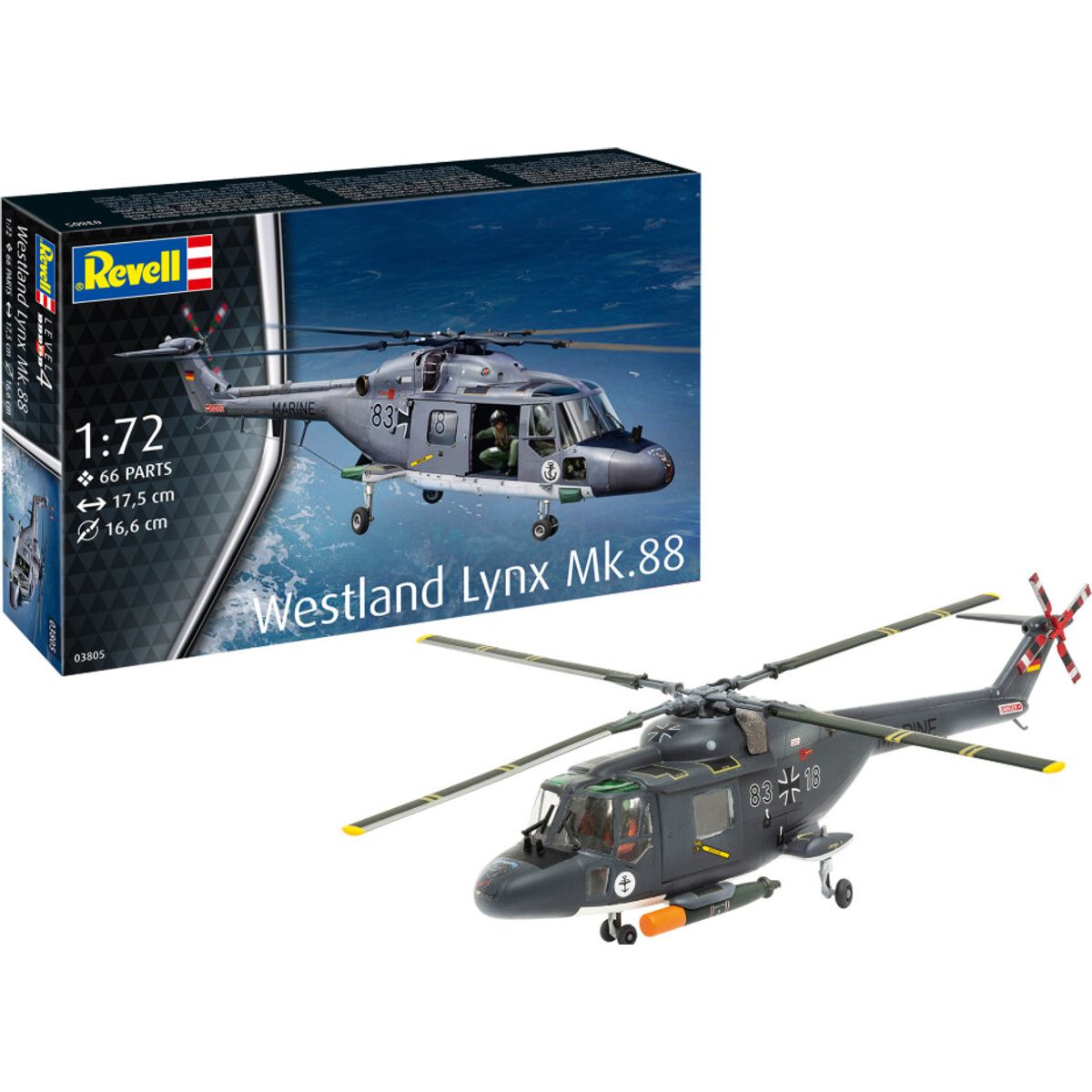 Revell - Westland Lynx Mk 88 Helikopter Byggesæt - 1:72 - 03805