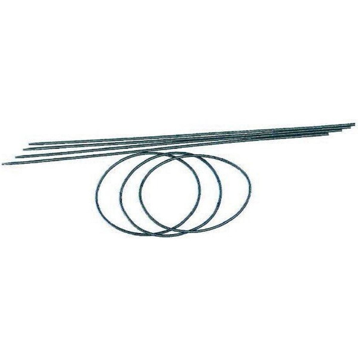 Wilesco - Spiral Drivrem - Z 80 - 26 Cm ø2mm - 5 Stk