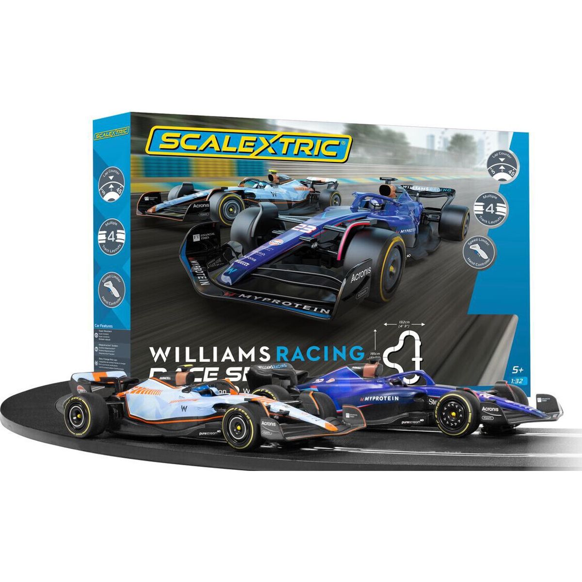 Scalextric Racerbane Sæt - Williams Racing - 1:32 - C1450p