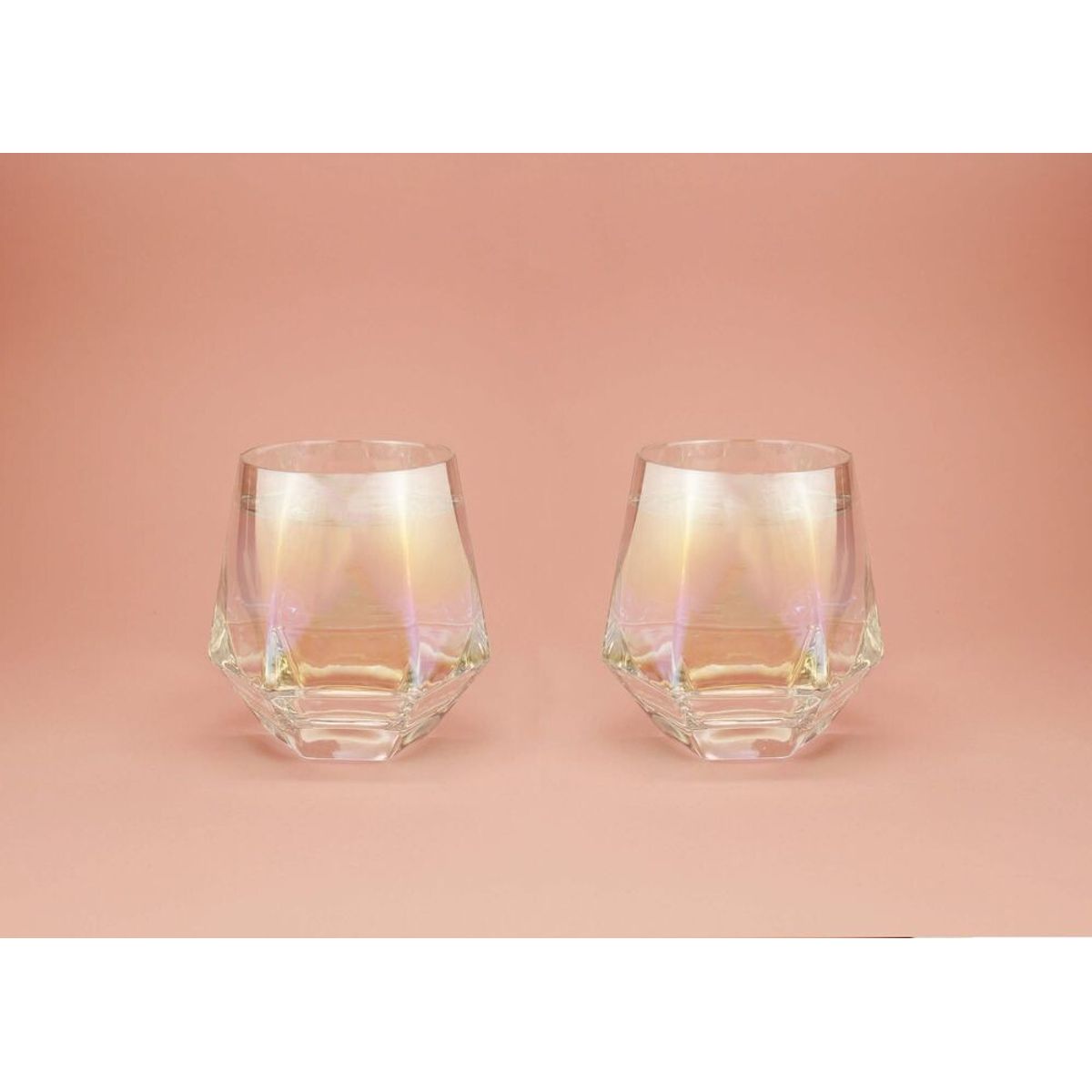 Winkee - Diamond Glasses Set Of 2 - Glas