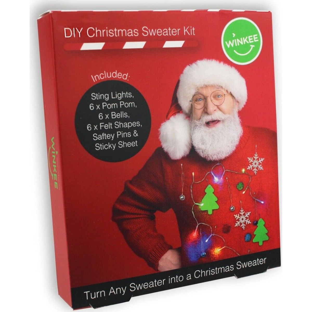 Winkee - Diy Julesweater Kit - Emergency Christmas Jumper Kit